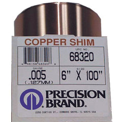 .008X6X100 COPPER SHIM - Exact Industrial Supply