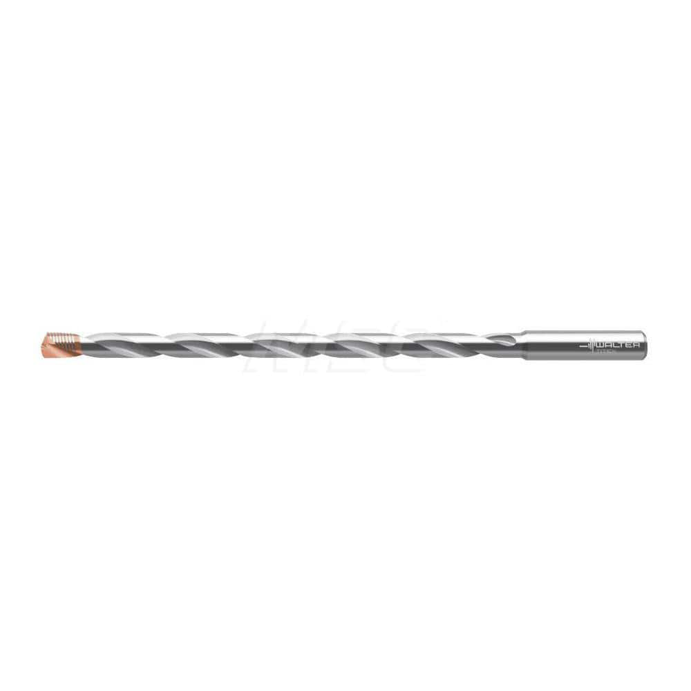 Extra Length Drill Bit: 0.315″ Dia, 140 °, Solid Carbide TiAlN Finish, 5.04″ Flute Length, 8″ OAL, Spiral Flute, Straight-Cylindrical Shank, Series DC170