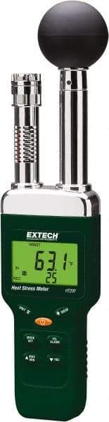 Extech - Thermometer/Hygrometers & Barometers Type: Heat Stress WBGT Meter Minimum Relative Humidity (%): 1 - Exact Industrial Supply