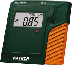 Extech - Audible, Visual Alarm, LCD Display, Formaldehyde Monitor - Monitors Formaldehyde, 0 to 50°C Working Temp, CE Listed - Exact Industrial Supply