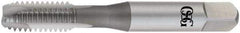 OSG - 5/16-18 UNC, 2 Flute, Oxide Finish, High Speed Steel Spiral Point Tap - Plug Chamfer, Right Hand Thread, 2-23/32" OAL, 1-1/8" Thread Length, 0.318" Shank Diam, Series 105H - Exact Industrial Supply