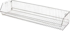 Quantum Storage - 20" Wide, Open Shelving Accessory/Component - Chrome, Chrome Finish, 36" Long, Use with Wire Shelving Units - Exact Industrial Supply
