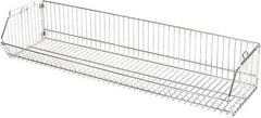 Quantum Storage - 20" Wide, Open Shelving Accessory/Component - Chrome, Chrome Finish, 36" Long, Use with Wire Shelving Units - Exact Industrial Supply