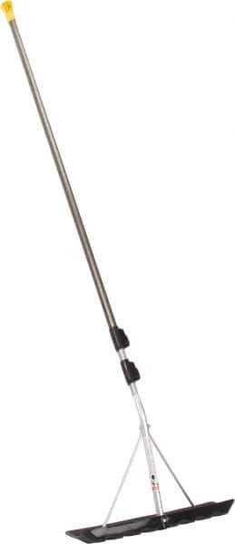 True Temper - 18 Inch Wide Blade x 6 Inch High Blade Roof Rake - 204 Inch Long Aluminum, Telescopic Handle - Exact Industrial Supply