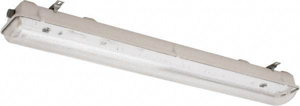 Cooper Lighting - 32 Watt, Fluorescent Hazardous Location Light Fixture - Corrosion, Dust, Heat, Moisture & Weather Resistant, Fiberglass Housing, 48" Long x 6-15/16" Wide x 4-7/8" High - Exact Industrial Supply