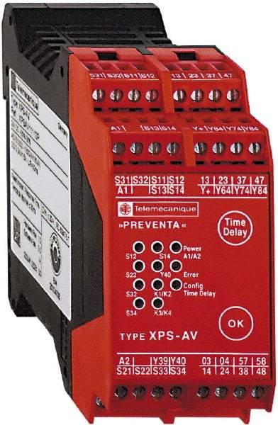 Square D - 24 VDC, Standard Electromechanical & Solid State Screw General Purpose Relay - 6 Amp at VDC, 3SS (Auxiliary) & 6NO - Exact Industrial Supply