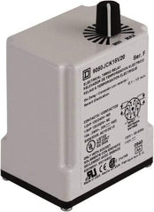 Square D - 8 Pin, 0.1 to 10 min Delay, Single Range DPDT Time Delay Relay - 10 Contact Amp, 240 VAC, Knob - Exact Industrial Supply