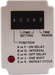 Square D - 11 Pin, 999 hr Delay, Multiple Range DPDT Time Delay Relay - 10 Contact Amp, 110 VDC & 120 VAC - Exact Industrial Supply