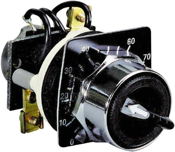 Schneider Electric - 250 Ohm, 30mm, 300 VAC Potentiometer - 2 Watts, Nonilluminated, Knob Operated, NEMA 4, 13 - Exact Industrial Supply