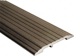 National Guard Products - 48" Long x 5" Wide x 1/2" High, Saddle Threshold - Aluminum Finish - Exact Industrial Supply