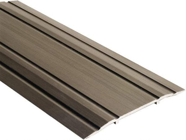 National Guard Products - 48" Long x 5" Wide x 1/4" High, Saddle Threshold - Aluminum Finish - Exact Industrial Supply