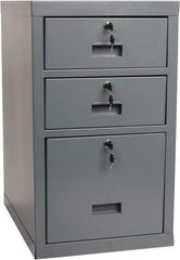 Value Collection - 3 Drawer, Cabinet - 15-3/4" Wide x 27" High x 19.685" Long - Exact Industrial Supply