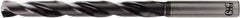 OSG - 7.1mm, 140° Point, Spiral Flute, Solid Carbide Taper Length Drill Bit - WD1 Finish, 76mm Flute Length, 116mm OAL, Series HP258 - Exact Industrial Supply