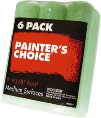 Wooster Brush - 3/8" Nap, 9" Wide Paint Roller - Medium Texture, Synthetic Knit - Exact Industrial Supply