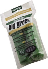Wooster Brush - 3/8" Nap, 4-1/2" Wide Paint Mini Roller Covers - Smooth Texture, Foam - Exact Industrial Supply