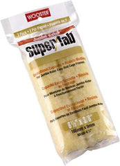 Wooster Brush - 3/8" Nap, 6-1/2" Wide Paint Mini Roller Covers - Medium Texture, Synthetic Knit - Exact Industrial Supply
