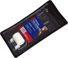 Wooster Brush - 3" Long, 3/8" Nap, Trim Paint Roller Kit - Includes Paint Tray, Roller Cover & Frame - Exact Industrial Supply