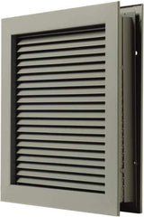 National Guard Products - 13" Wide x 13" High, Solid Steel Louver - 12" Opening Width, 12" Opening Height - Exact Industrial Supply