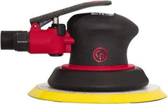 Chicago Pneumatic - 12,000 OPM, 8 CFM Air Consumption, Palm Air Orbital Sander - Round Pad, 1/4" Inlet - Exact Industrial Supply