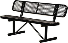 Vestil - 8' Long x 20" Wide, Steel Bench Seat - Exact Industrial Supply
