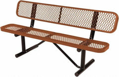 Vestil - 8' Long x 20" Wide, Steel Bench Seat - Exact Industrial Supply