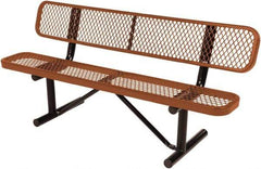Vestil - 6' Long x 20" Wide, Steel Bench Seat - Exact Industrial Supply
