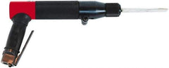 Chicago Pneumatic - 2,800 BPM, 1.06" Bore Diam, Pneumatic Inline Needle Scaler - 7" Needle Length, 2.25 CFM, 90 psi, 1/4 NPT Inlet - Exact Industrial Supply