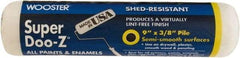 Wooster Brush - 3/8" Nap, 9" Wide Paint Roller - Medium Texture, Woven - Exact Industrial Supply
