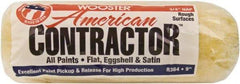 Wooster Brush - 3/4" Nap, 9" Wide Paint Roller - Rough Texture, Synthetic Knit - Exact Industrial Supply