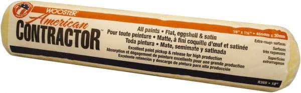 Wooster Brush - 1-1/4" Nap, 18" Wide Paint Roller - Extra-Rough Texture, Synthetic Knit - Exact Industrial Supply