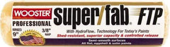 Wooster Brush - 3/8" Nap, 9" Wide Paint Roller - Medium Texture, Synthetic Knit - Exact Industrial Supply