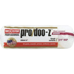 Wooster Brush - 3/4" Nap, 9" Wide Paint Roller - Rough Texture, Woven - Exact Industrial Supply