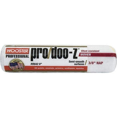 Wooster Brush - 3/8" Nap, 9" Wide Paint Roller - Medium Texture, Woven - Exact Industrial Supply