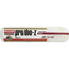 Wooster Brush - 3/4" Nap, 12" Wide Paint Roller - Rough Texture, Woven - Exact Industrial Supply