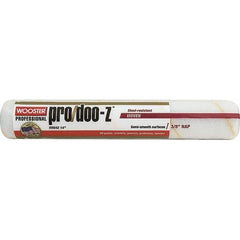 Wooster Brush - 3/8" Nap, 14" Wide Paint Roller - Medium Texture, Woven - Exact Industrial Supply