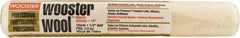 Wooster Brush - 1/2" Nap, 18" Wide Paint Roller - Semi-Rough Texture, Lambswool - Exact Industrial Supply