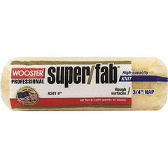 Wooster Brush - 3/4" Nap, 9" Wide Paint Roller - Rough Texture, Synthetic Knit - Exact Industrial Supply