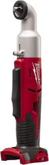 Milwaukee Tool - 3/8" Drive 18 Volt Inline Cordless Impact Wrench & Ratchet - 1,500/2,250 RPM, 0 to 3,400 BPM, 30/60 Ft/Lb Torque, Lithium-Ion Batteries Not Included - Exact Industrial Supply