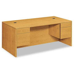 Hon - Office Desks Type: Double Pedestal Desk Center Draw: No - Exact Industrial Supply