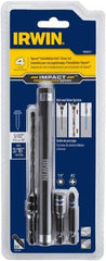 Irwin - 4 Piece 3/16" Concrete Anchor Installation Kit - For Use with Impact Drivers and Rotary Drills - Exact Industrial Supply
