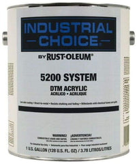 Rust-Oleum - 1 Gal Masstone Semi Gloss Finish Acrylic Enamel Paint - Interior/Exterior, Direct to Metal, <250 gL VOC Compliance - Exact Industrial Supply