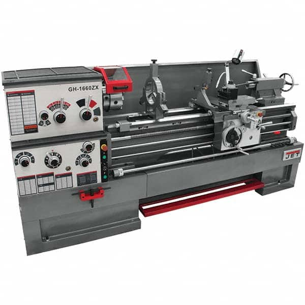 Jet - 16" Swing, 60" Between Centers, 230/460 Volt, Triple Phase Engine Lathe - Exact Industrial Supply