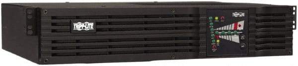 Tripp-Lite - 15 Amp, 750 VA, Tower & Rack Mount Online Backup Uninterruptible Power Supply - Backup 4 min with Full Load & 13 min with Half Load, 120 VAC Input & Output, 600 Watt Output, 1 Phases, 6 Outlets - Exact Industrial Supply