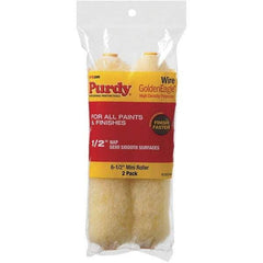 Purdy - 1/2" Nap, 6-1/2" Wide Paint Roller Cover - Semi-Smooth Texture, High Density Polyester - Exact Industrial Supply