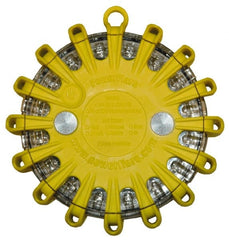 Road Safety Lights & Flares; Type: Road Safety Light; Bulb Type: LED; Bulb/Flare Color: Amber; Yellow; Body Material: Polymer; Battery Size: CR123