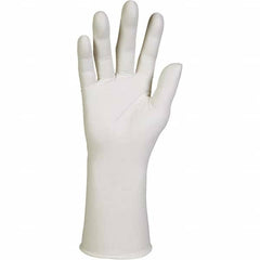 Disposable Gloves: Size Small, 6.3 mil, Nitrile White, 12″ Length, Static Dissipative