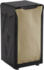 San Jamar - 3-3/4 x 4 x 7-1/2, Napkin Dispenser - Tabletop Tall Fold, Black - Exact Industrial Supply