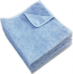 PRO-SOURCE - Reusable Microfiber Wipes - 14" x 14" Sheet Size, Blue - Exact Industrial Supply