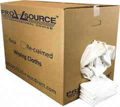 PRO-SOURCE - 25 Inch Long x 16 Inch Wide Virgin Cotton Surgical Towels - White, Huck Toweling, Lint Free, 50 Lbs. at 4 to 6 per Pound, Box - Exact Industrial Supply