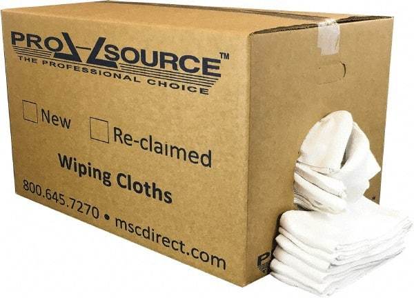 PRO-SOURCE - 25 Inch Long x 16 Inch Wide Virgin Cotton Surgical Towels - White, Huck Toweling, Lint Free, 25 Lbs. at 4 to 6 per Pound, Box - Exact Industrial Supply